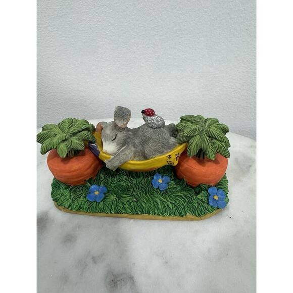 Charming Tails Mid-Day Snooze Bunny Figurine - Vintage - Picture 1 of 4